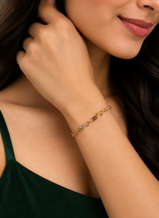 Women Designer Gold Plated Bracelet | Stylish Fashion Jewellery Bracelet for Women and Girls