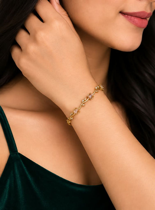 Women Designer Gold Plated Bracelet | Stylish Fashion Jewellery Bracelet for Women and Girls