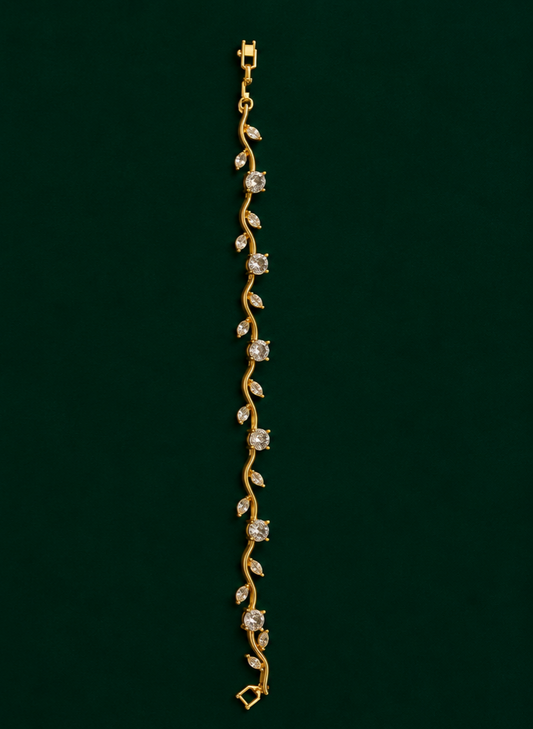 Women Designer Gold Plated Bracelet | Stylish Fashion Jewellery Bracelet for Women and Girls
