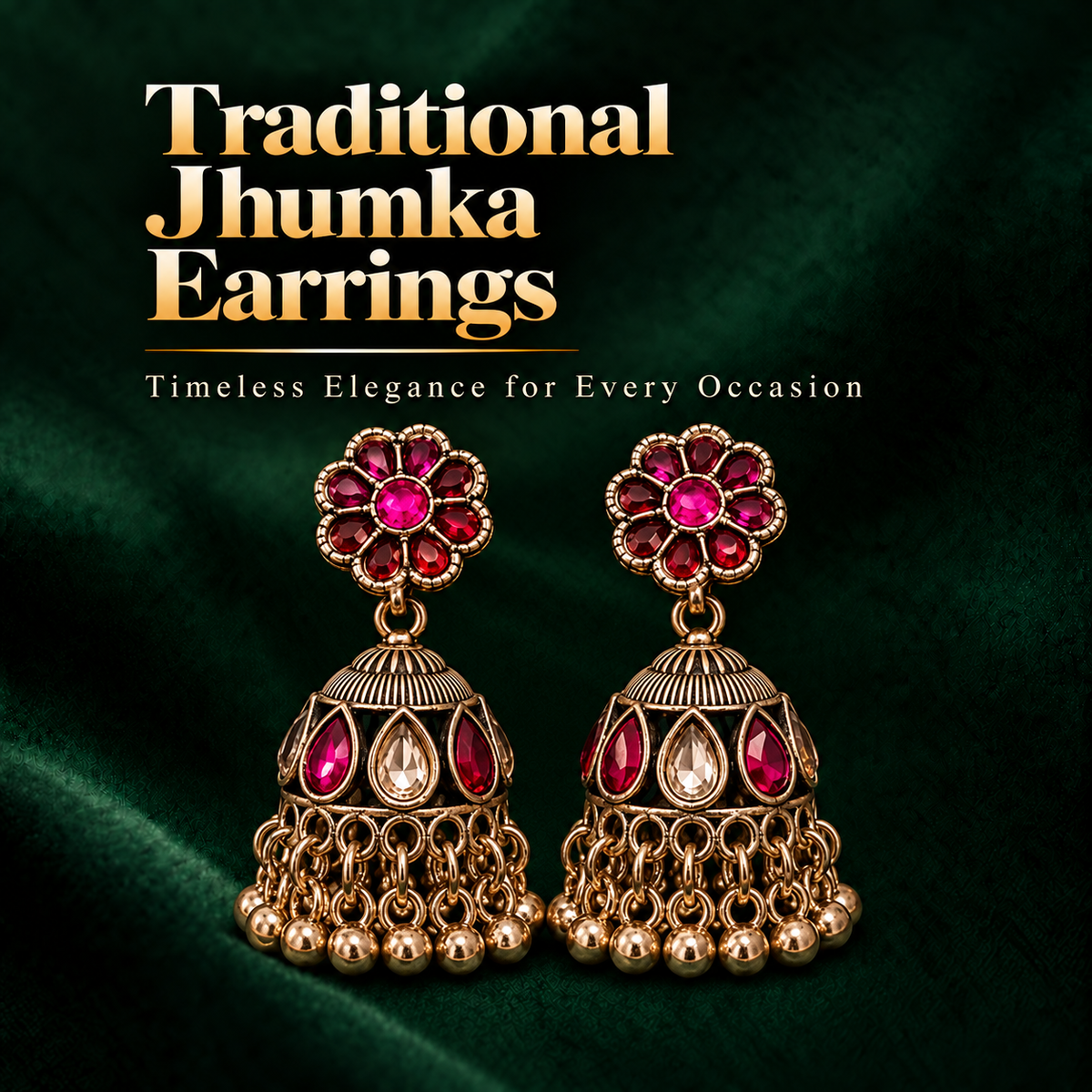 Traditional Jhumka Earrings